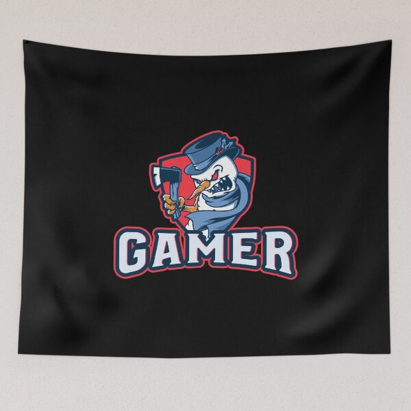 Item preview, Gamer with Frightening Snowman designed and sold by PRIVARSHU.
