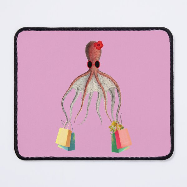 Item preview, Minimalist Shopping Lady Octopus  designed and sold by cerenalkan.