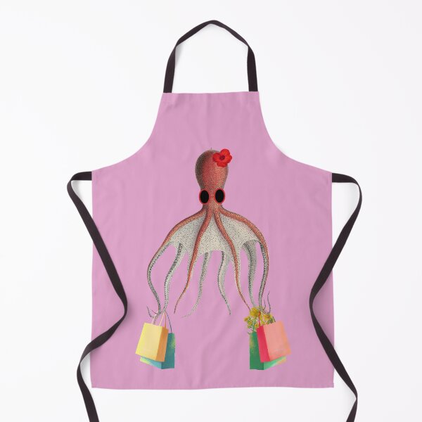 Item preview, Minimalist Shopping Lady Octopus designed and sold by cerenalkan.