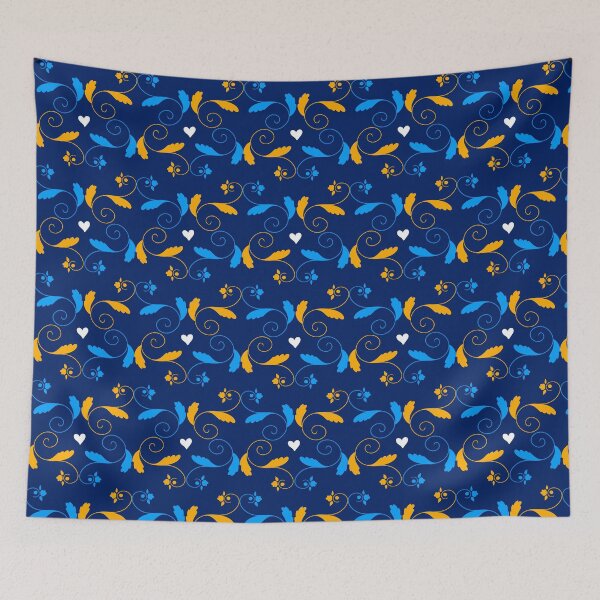 Item preview, Blue plant vines designed and sold by nickardi.