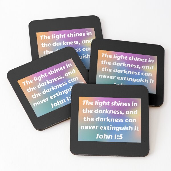 Item preview, Bible Verse John 1:5 designed and sold by Prayingwarrior.