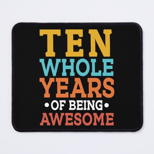Item preview, 10th Birthday Ten Whole Years Of Awesome 10 designed and sold by haselshirt.