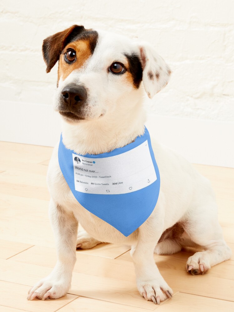 Jim Cramer TweetWorld Not Over Pet Bandana for Sale by