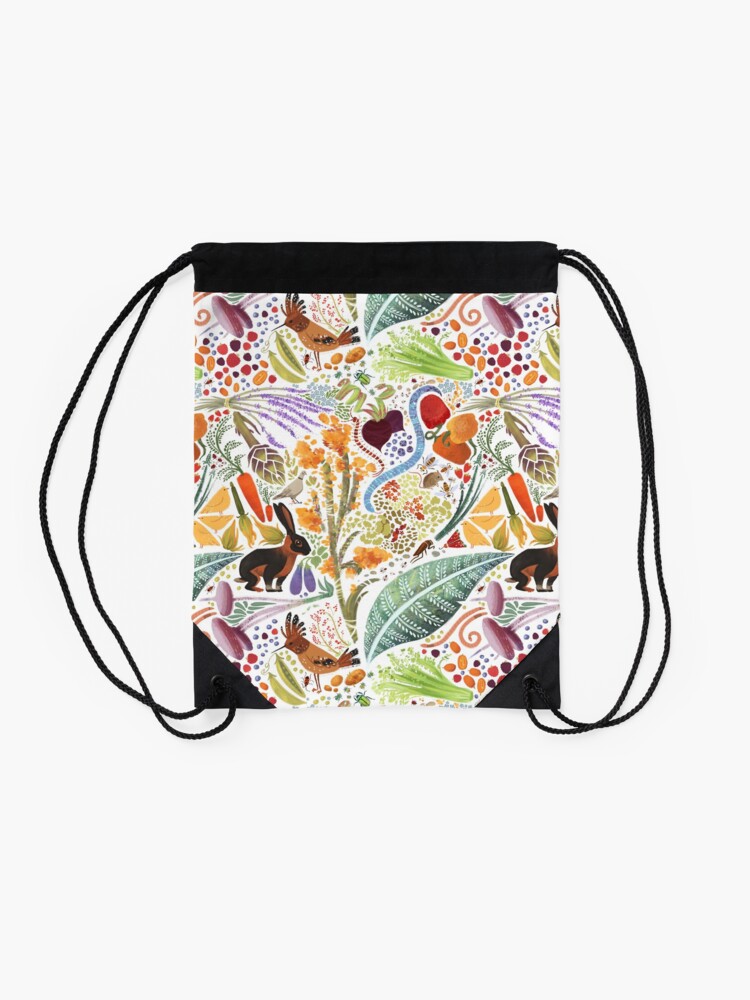 Alternate view of Vegetable Garden Party Drawstring Bag