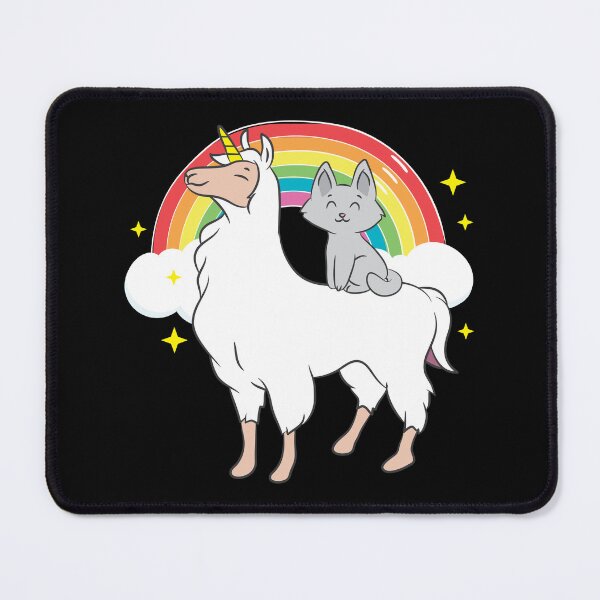Item preview, Llama Lover Cat Riding Llamacorn Birthday Gift Idea designed and sold by haselshirt.