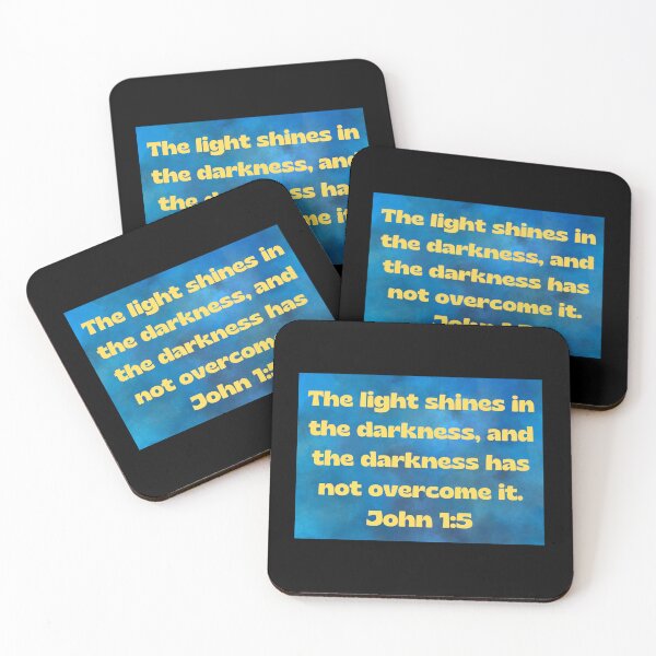 Item preview, Bible Verse John 1:5 designed and sold by Prayingwarrior.
