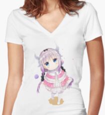 Kanna Kamui Women's Fitted V-Neck T-Shirt