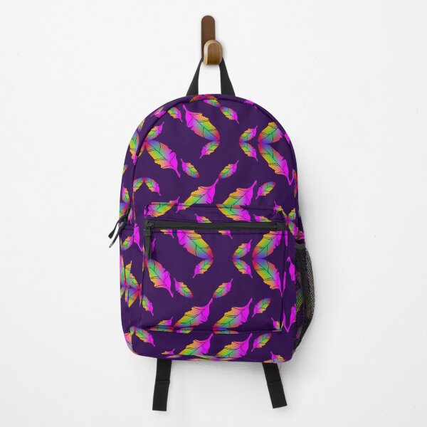 Item preview, Colorful feather pattern designed and sold by nickardi.