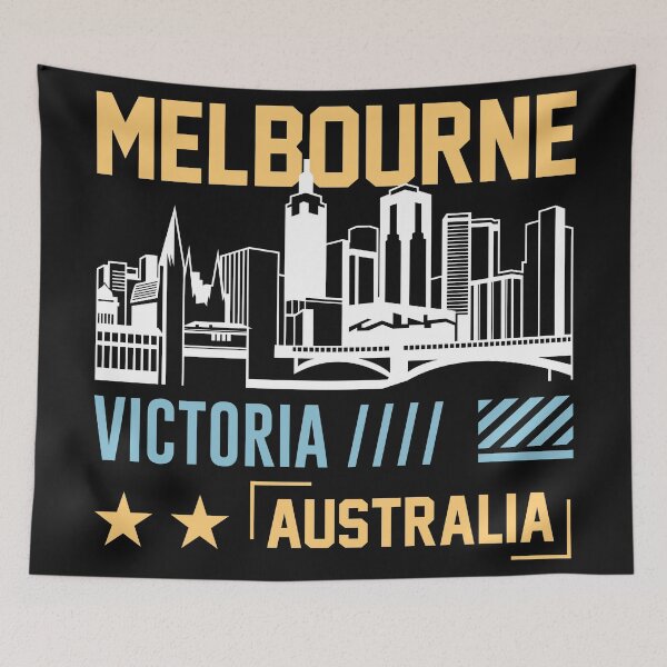 Item preview, Melbourne, melbourne, australia, victoria, australian, aussie, sydney, afl, footy, football, brisbane, funny, perth, vintage, designed and sold by NAZIMNADIR.