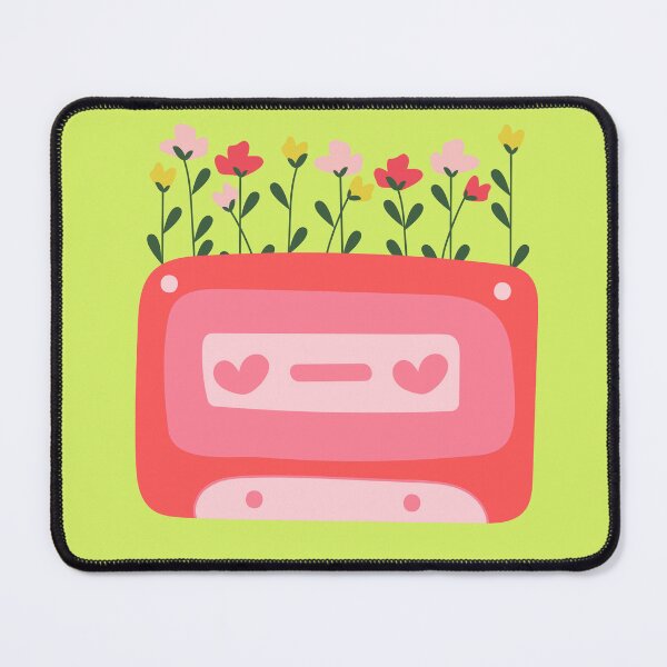 Item preview, Cute Love Floral Cassette For Retro Vintage Music Lovers And 80s Old School Music designed and sold by Funwithmusic.