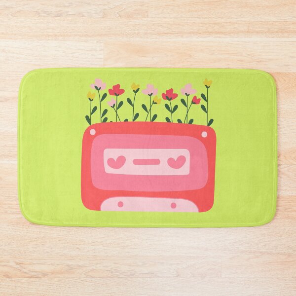 Item preview, Cute Love Floral Cassette For Retro Vintage Music Lovers And 80s Old School Music designed and sold by Funwithmusic.
