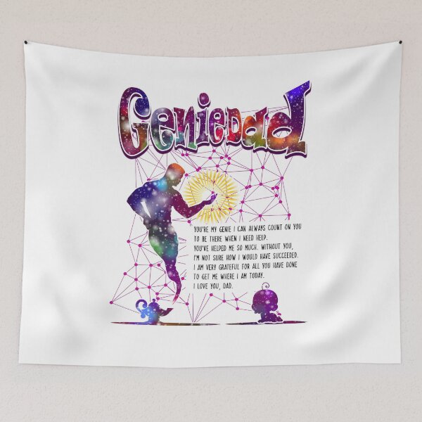 Item preview, Genie Dad (WR),You’re my genie I can always count on you to be there when I need help.,Happy Father's Day T-Shirt, Father's Day Gift, Moustache Shirt designed and sold by Vaccine159.