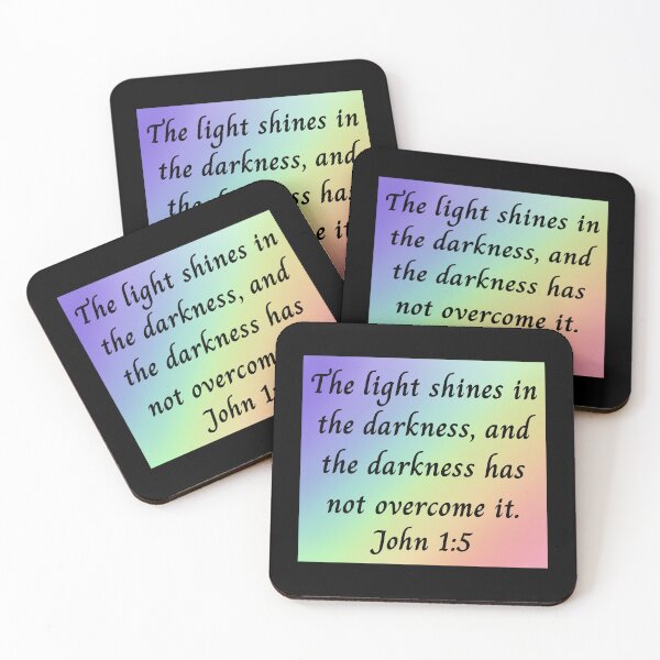 Item preview, Bible Verse John 1:5 designed and sold by Prayingwarrior.