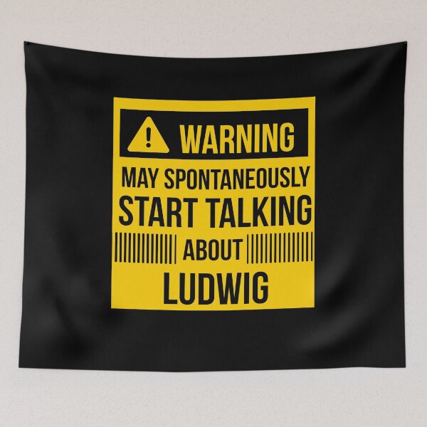 Item preview, warning may spontaneously talk about Ludwig  designed and sold by celebteyz.