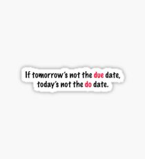 due date Sticker