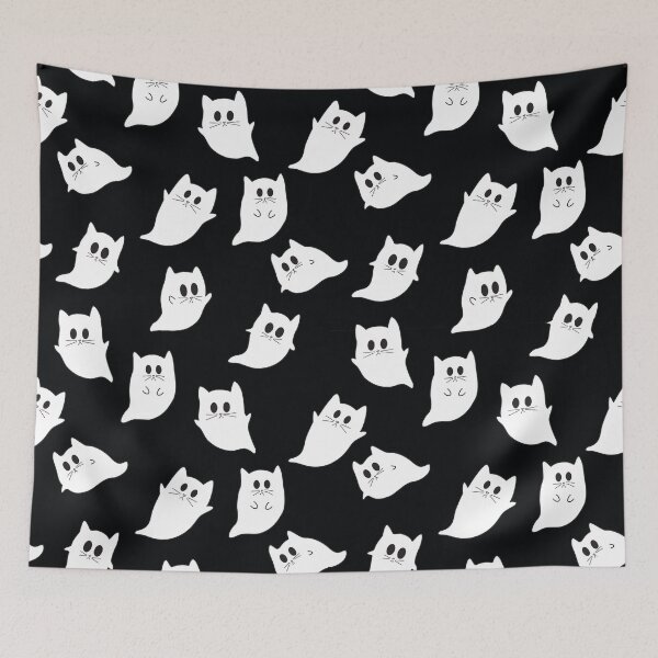 Item preview, Spooky Cute Ghost Cat designed and sold by ECMazurDesign.