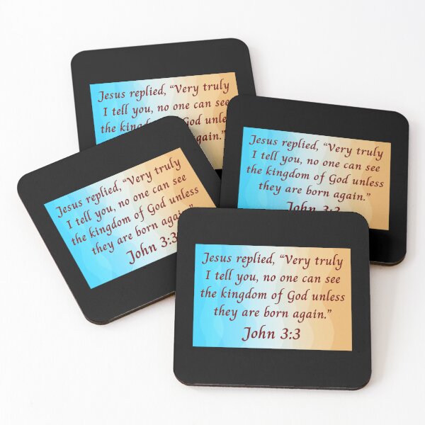 Item preview, Bible Verse John 3:3 designed and sold by Prayingwarrior.