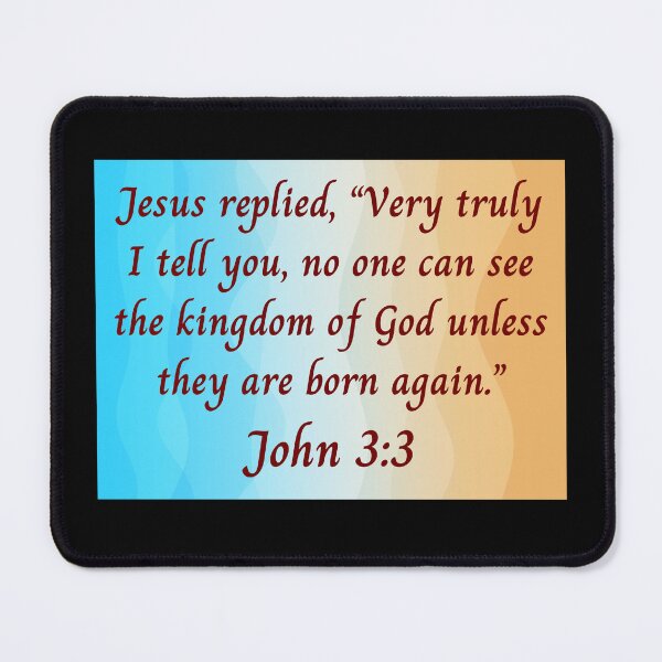 Item preview, Bible Verse John 3:3 designed and sold by Prayingwarrior.
