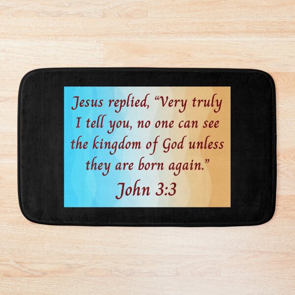 Item preview, Bible Verse John 3:3 designed and sold by Prayingwarrior.