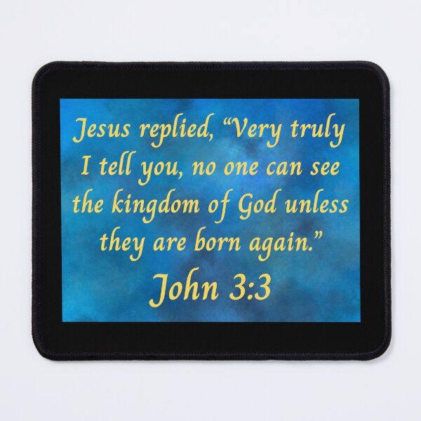 Item preview, Bible Verse John 3:3 designed and sold by Prayingwarrior.