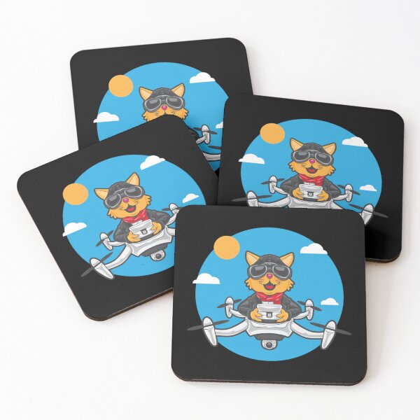 Item preview, Cat Drone Pilot Flying     designed and sold by LEVI2525.