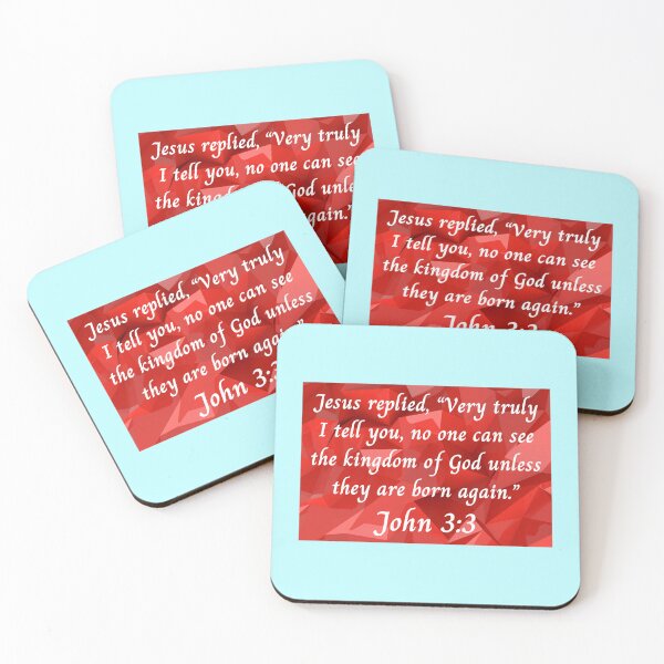 Item preview, Bible Verse John 3:3 designed and sold by Prayingwarrior.