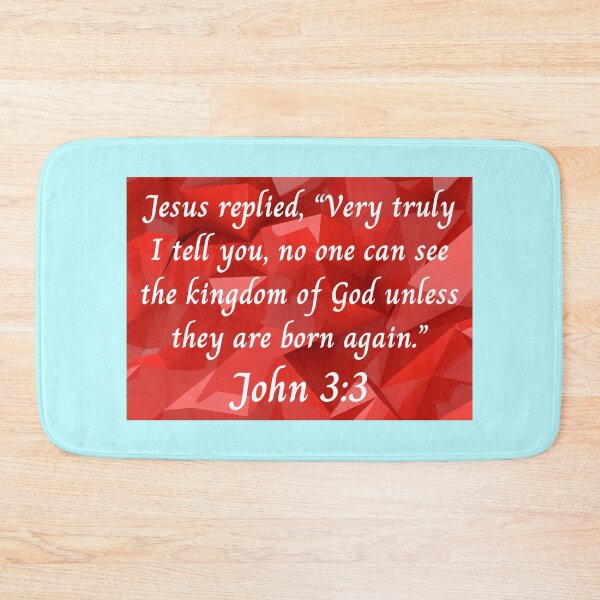 Item preview, Bible Verse John 3:3 designed and sold by Prayingwarrior.