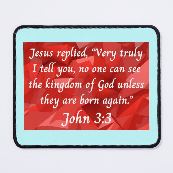 Item preview, Bible Verse John 3:3 designed and sold by Prayingwarrior.