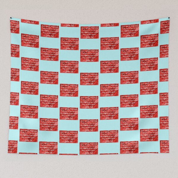 Item preview, Bible Verse John 3:3 designed and sold by Prayingwarrior.