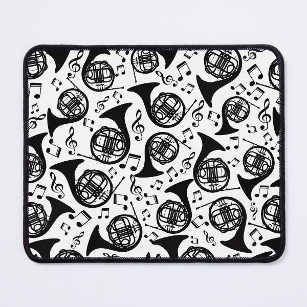 Item preview, French Horn And Music Notes Pattern designed and sold by Primroaddesigns.