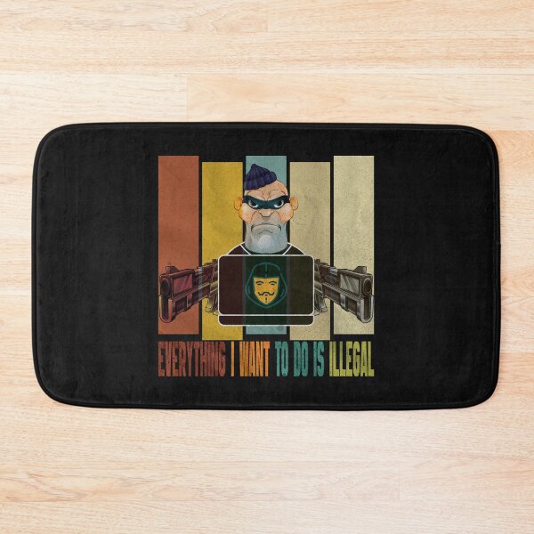 Item preview, Everything i want to do is illegal Funny Quote designed and sold by VichallanStudio.