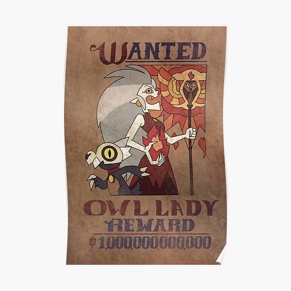 House of Owls Wanted Poster Poster
