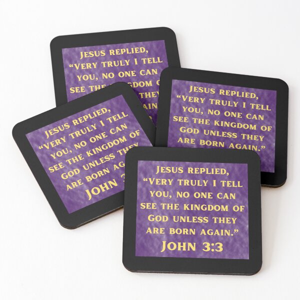 Item preview, Bible Verse John 3:3 designed and sold by Prayingwarrior.