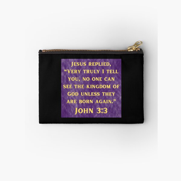 Item preview, Bible Verse John 3:3 designed and sold by Prayingwarrior.