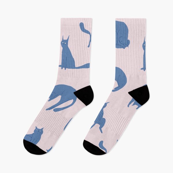 Item preview, Cat poses in blue palette designed and sold by Aidi Riera.