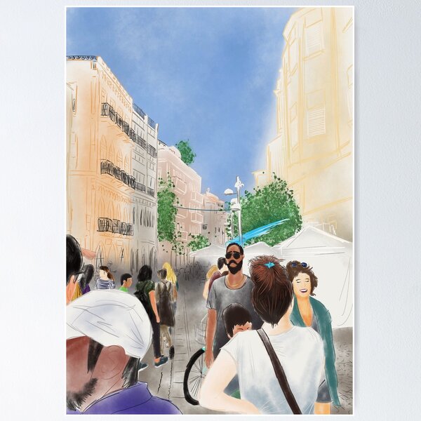 Vista previa del artículo con la obra «Diseño de arte digital en la calle "Marketplace"», diseñado y vendido por DinoEndeavors.