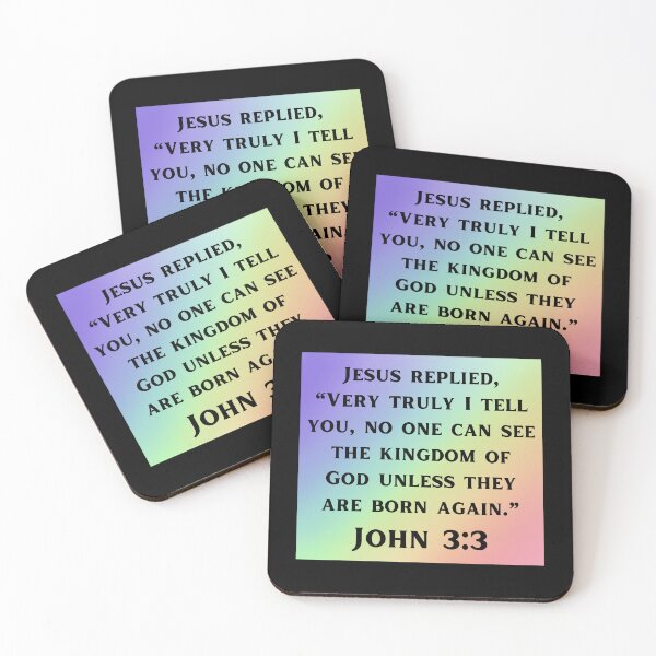 Item preview, Bible Verse John 3:3 designed and sold by Prayingwarrior.
