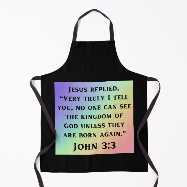 Item preview, Bible Verse John 3:3 designed and sold by Prayingwarrior.