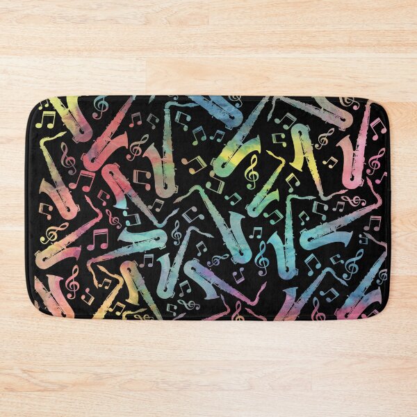 Item preview, Saxophones And Music Notes Pattern designed and sold by Primroaddesigns.