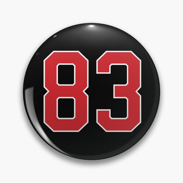 Item preview, Sports Number 83, red black color lucky sport eighty three designed and sold by ArtIsParty.