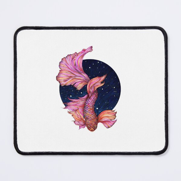 Item preview, Rainbow Waters: Pink Betta Fish designed and sold by ECMazurDesign.