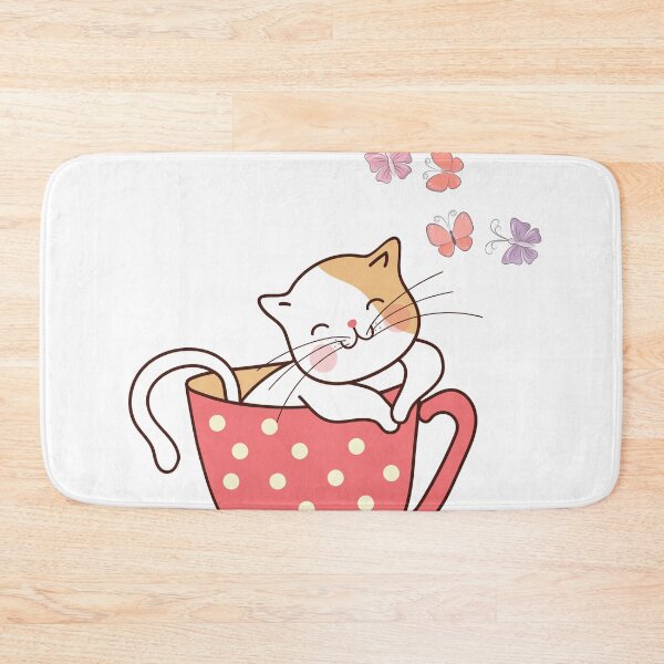 Item preview, Cat with beautiful butterflies. designed and sold by milaa-11.