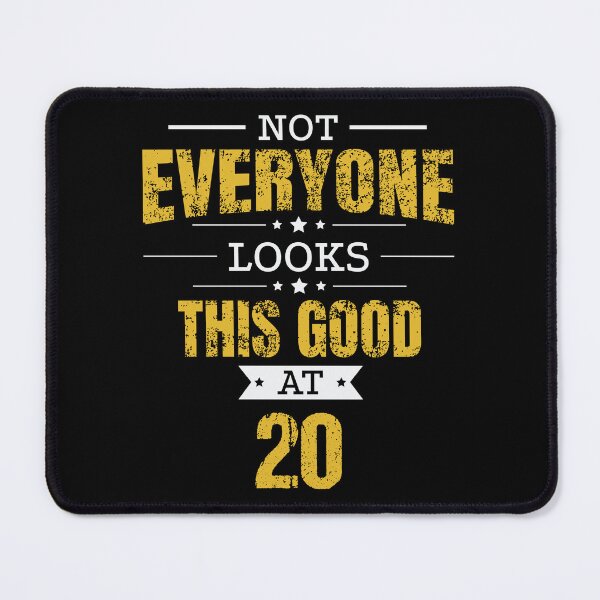 Item preview, 20th Birthday Gift Retro Twenty 20 Years Looks This Good Yellow designed and sold by haselshirt.