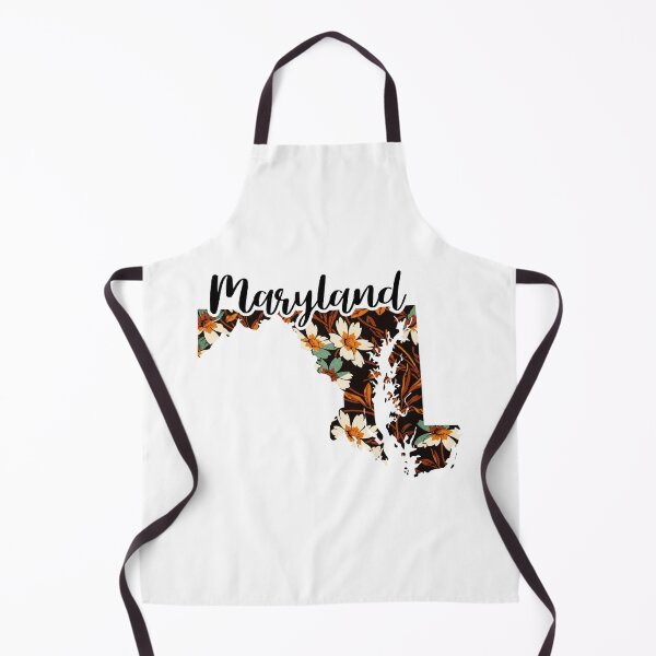 Item preview, Floral Map of USA States Maryland - Map of Maryland designed and sold by AmethystMurad.