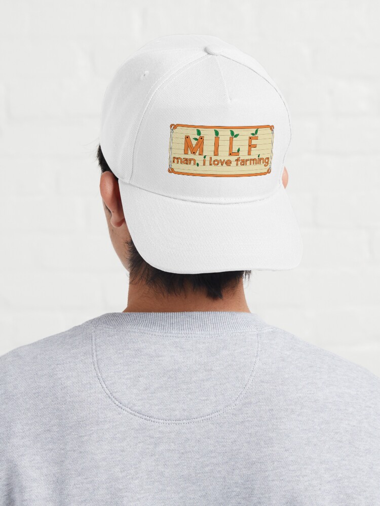 Funny Vintage MILF Man I Love Farming Trucker Hat