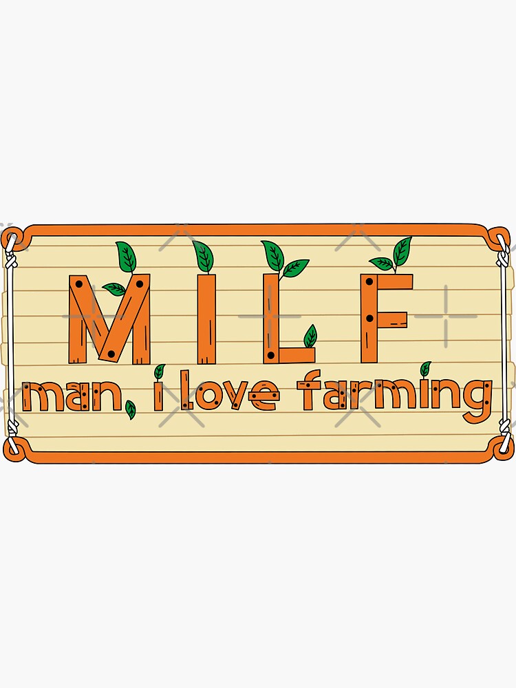 Aperçu 3 sur 3. Sticker avec l'œuvre Stardew Valley Man J'adore l'agriculture créée et vendue par javvie.