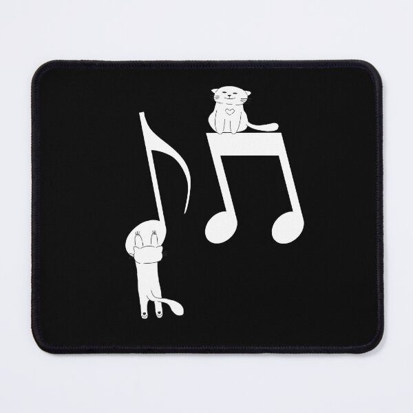 Item preview, Cute Musical Notes With Cats For Music Lover And Cat Lovers As Mewsic Lovers - Music And Animals designed and sold by Funwithmusic.
