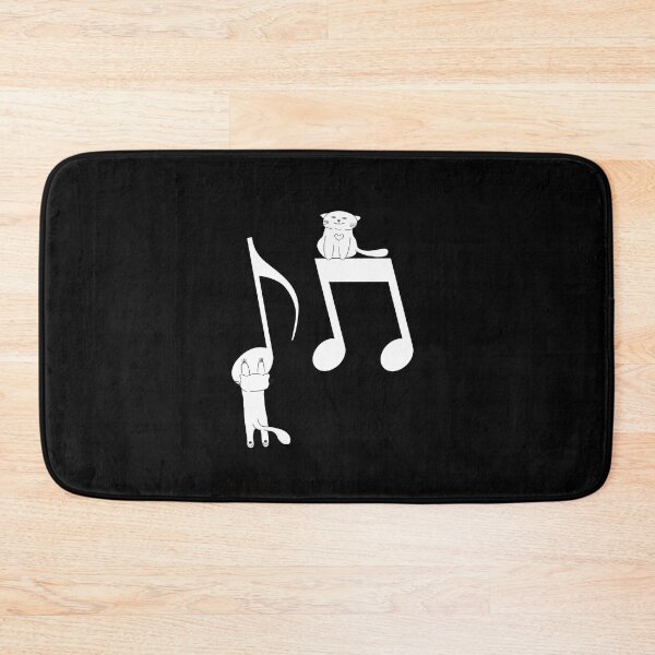 Item preview, Cute Musical Notes With Cats For Music Lover And Cat Lovers As Mewsic Lovers - Music And Animals designed and sold by Funwithmusic.