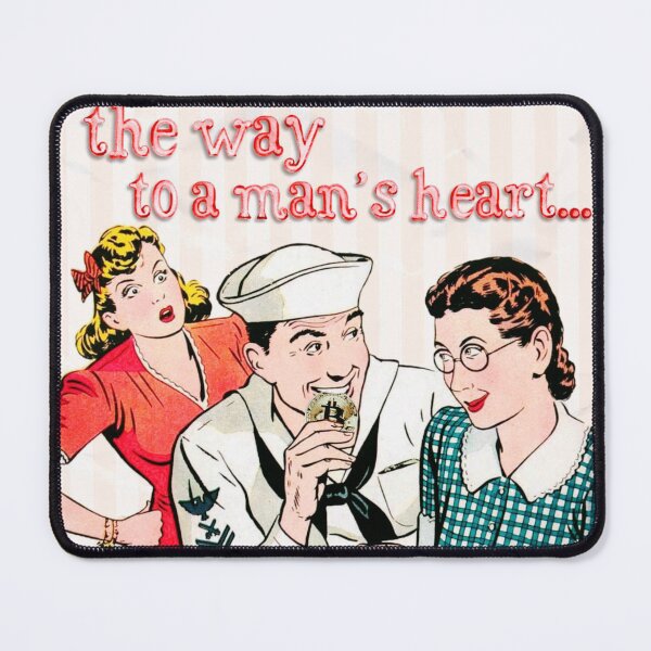 Item preview, Bitcoin is the way to a mans heart designed and sold by Crypmetal.