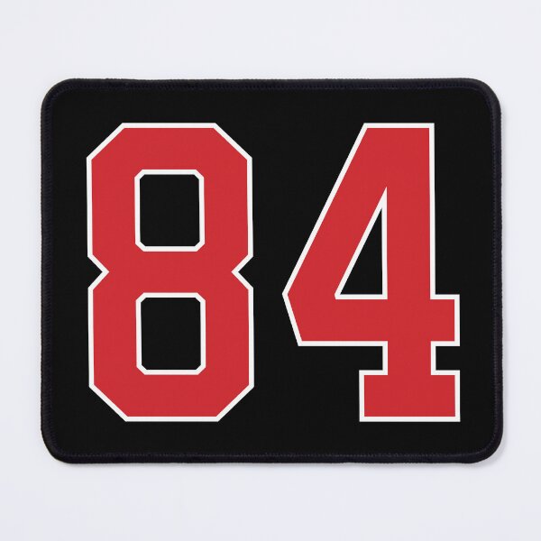 Item preview, Sports Number 84, red black color lucky sport eighty four designed and sold by ArtIsParty.